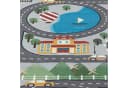 TeppichHome24 Kinderteppich Spielteppich Grau Bunt Straßenmotiv Bild 3