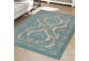 TeppichHome24 Marokkanischer Teppich Blau Gold Ornamente Bild 2