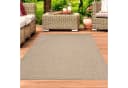 TeppichHome24 Outdoorteppich Beige/Braun Polypropylen Flachgewebe Bild 2