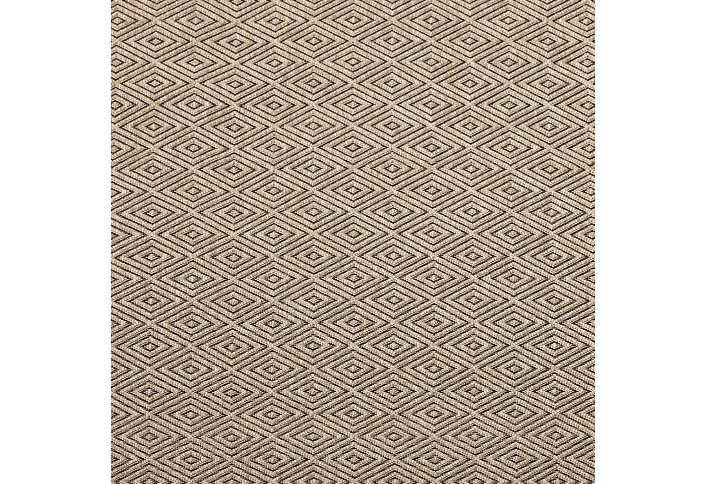 TeppichHome24 Outdoorteppich Rautenmuster beige/schwarz - Bild 5