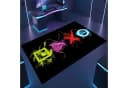 TeppichHome24 Gaming Teppich Neon-Symbole Schwarz Bunt Bild 2