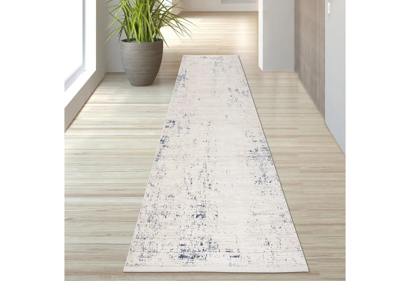 TeppichHome24 Glänzender Designer Teppich Blau-Weiß - Bild 3