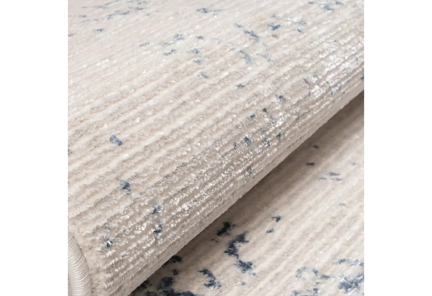 TeppichHome24 Glänzender Designer Teppich Blau-Weiß - Bild 5