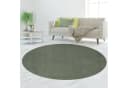 TeppichHome24 Teppich Dunkelgrün Hochflor Uni Bild 1
