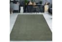 TeppichHome24 Teppich Dunkelgrün Hochflor Uni Bild 2
