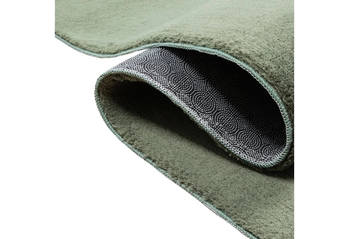TeppichHome24 Teppich Dunkelgrün Hochflor Uni - Bild 5