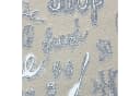 TeppichHome24 Waschbarer Küchenläufer Beige mit Coffee-Schriftzug Bild 1