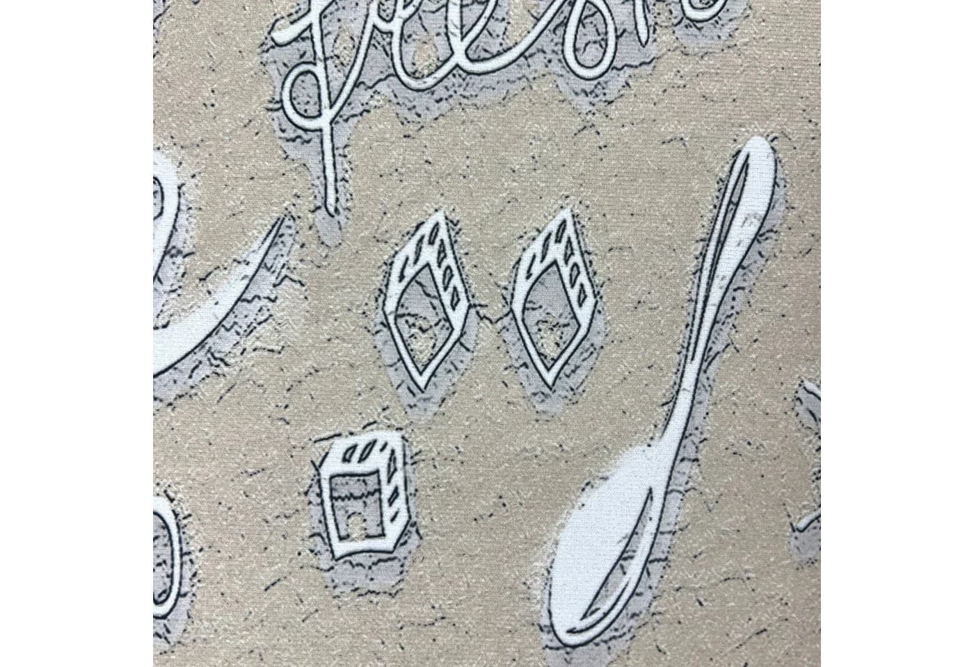 TeppichHome24 Waschbarer Küchenläufer Beige mit Coffee-Schriftzug - Bild 3