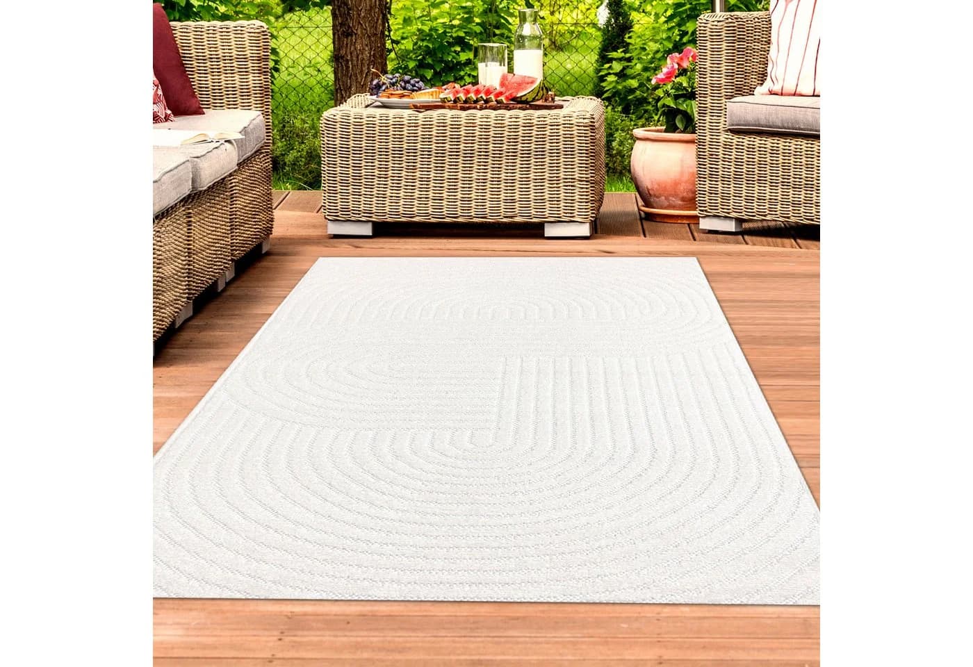 TeppichHome24 Outdoorteppich Rechteckig Orientalisches Muster - Bild 2