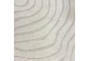 TeppichHome24 Wohnzimmerteppich Schlafzimmerteppich Jahresringe Creme Rund Bild 1