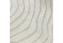 TeppichHome24 Wohnzimmerteppich Schlafzimmerteppich Jahresringe Creme Rund Bild 4