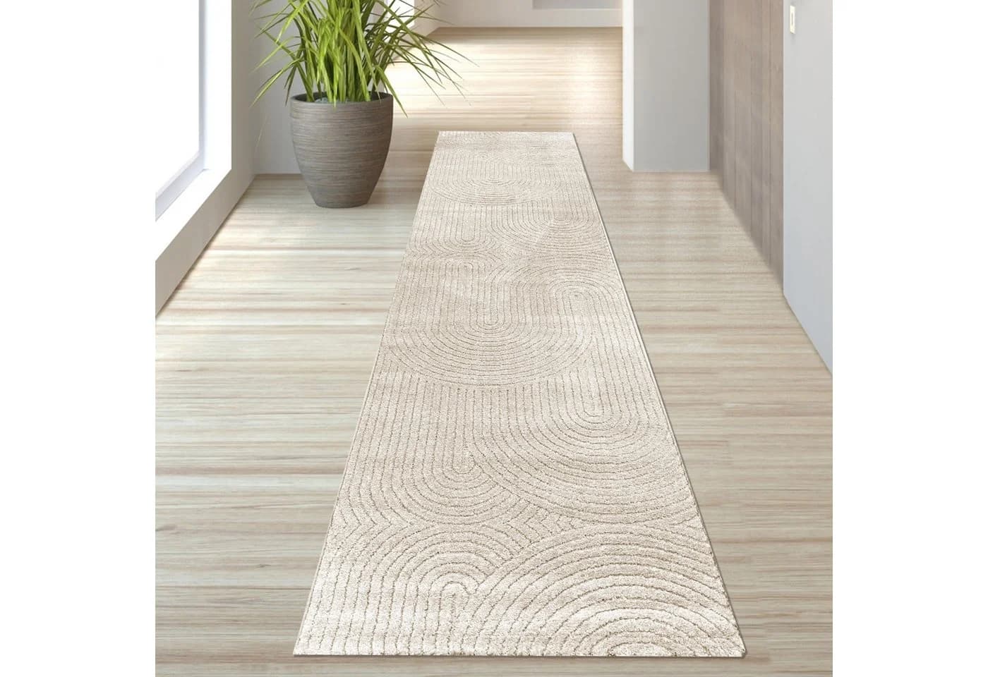 TeppichHome24 Teppich Modernes Geometrisches Bogenmuster Creme - Bild 3