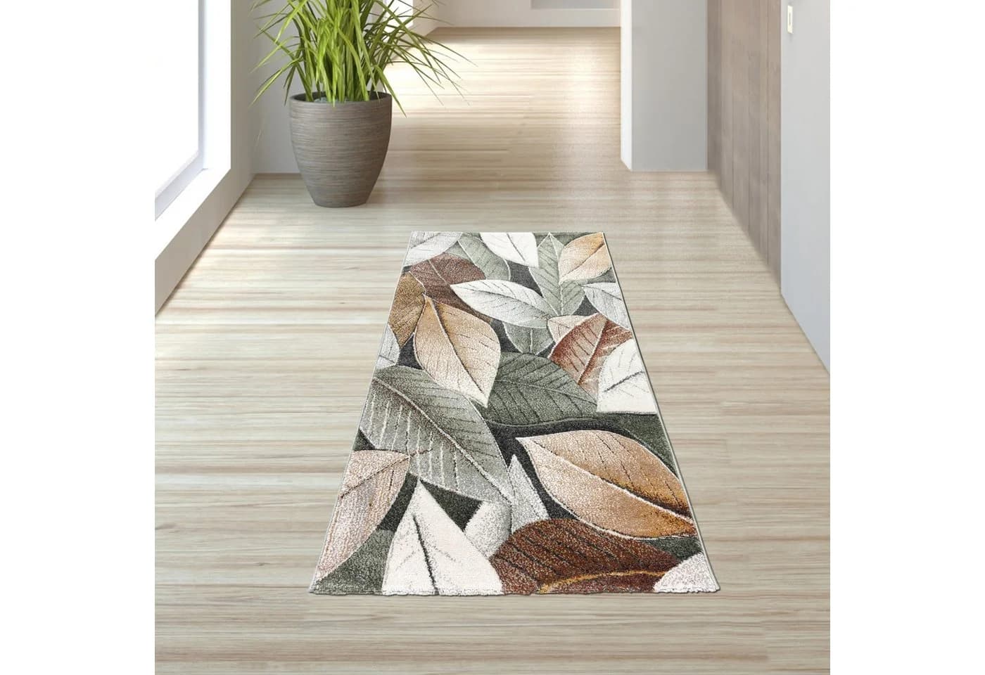 TeppichHome24 Moderner Teppich Blätterdesign Grün - Bild 2