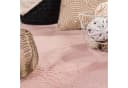 TeppichHome24 Teppich rosa rund pflegeleicht mit Hasenfell-Optik Bild 1