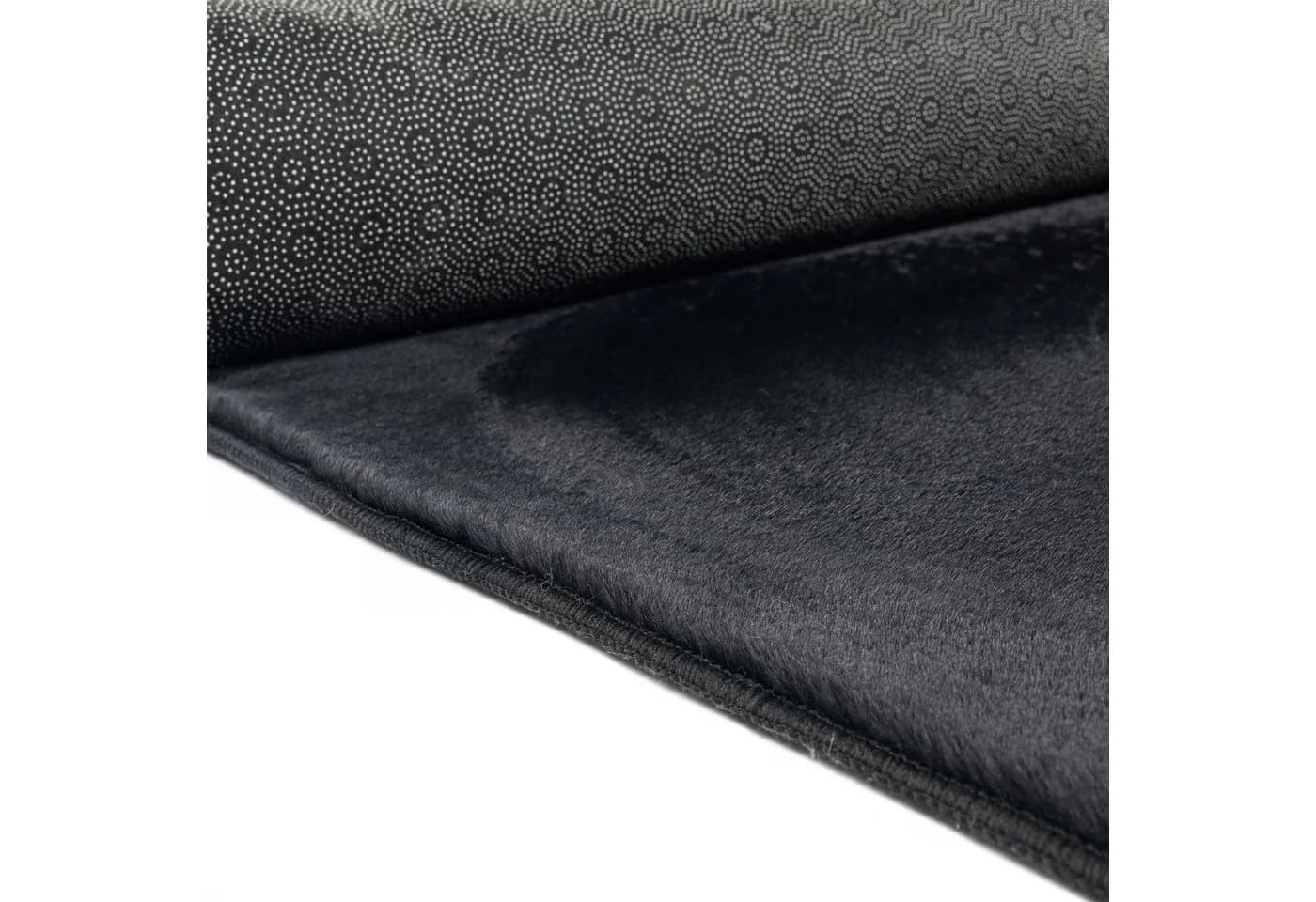 TeppichHome24 Teppich Schwarz Weich Pflegeleicht Saugrobotergeeignet Rechteckig - Bild 4