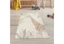 TeppichHome24 Kinderteppich Giraffenmotiv Creme-Beige Rund Bild 1