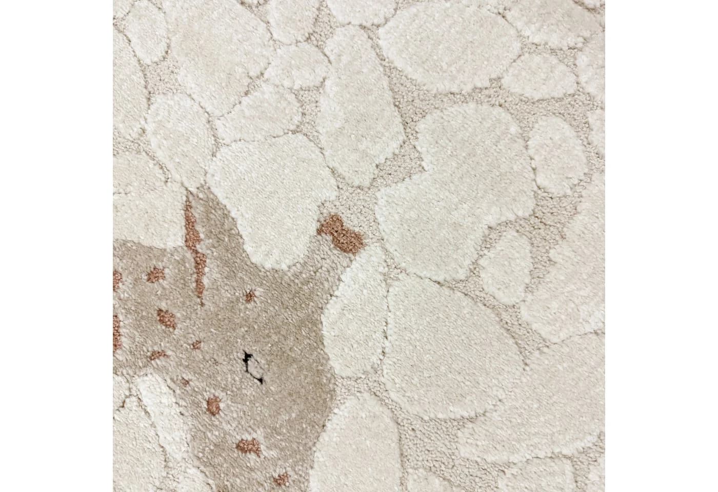TeppichHome24 Kinderteppich Giraffenmotiv Creme-Beige Rund - Bild 4