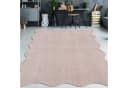 TeppichHome24 Teppich Blush Rosa Moderne Wellenform Bild 2