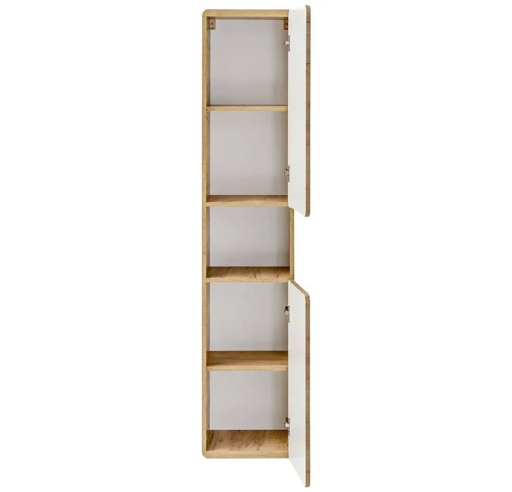 Lomadox Hochschrank LUTON-56-CRAFT Badmöbel Wotan Eiche Nb. Modern - Bild 3