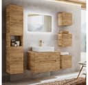 Lomadox Hochschrank LUTON-56-CRAFT Badmöbel Wotan Eiche Nb. Modern Bild 4