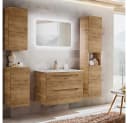 Lomadox Waschtischunterschrank LUTON-56-CRAFT Wotaneiche Modern Bild 4