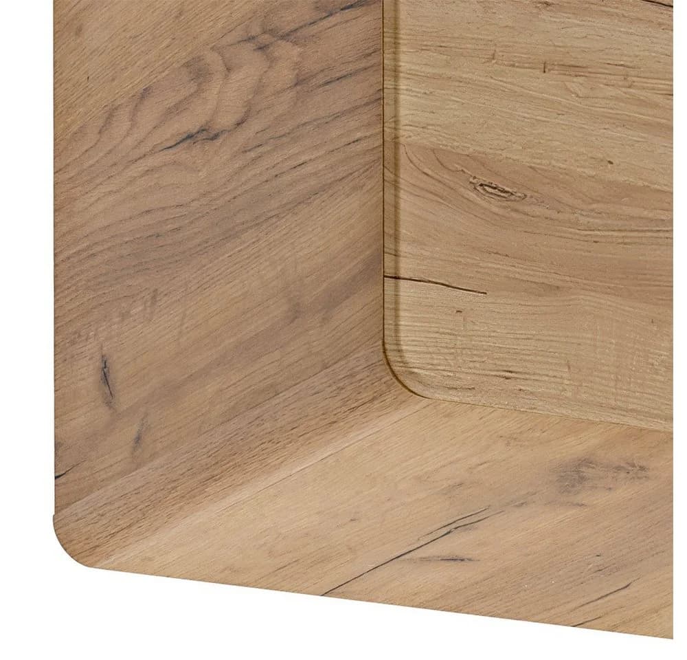 Lomadox Waschbeckenschrank LUTON-56-CRAFT Wotaneiche 2 Softclose-Schubkästen - Bild 4