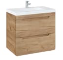 Lomadox Waschtisch LUTON-56-CRAFT 61 cm Wotan Eiche Nb. Keramikwaschbecken Bild 3
