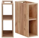 Lomadox Waschtischunterschrank LUTON-56-CRAFT Wotaneiche mit 2 Keramikbecken Bild 5