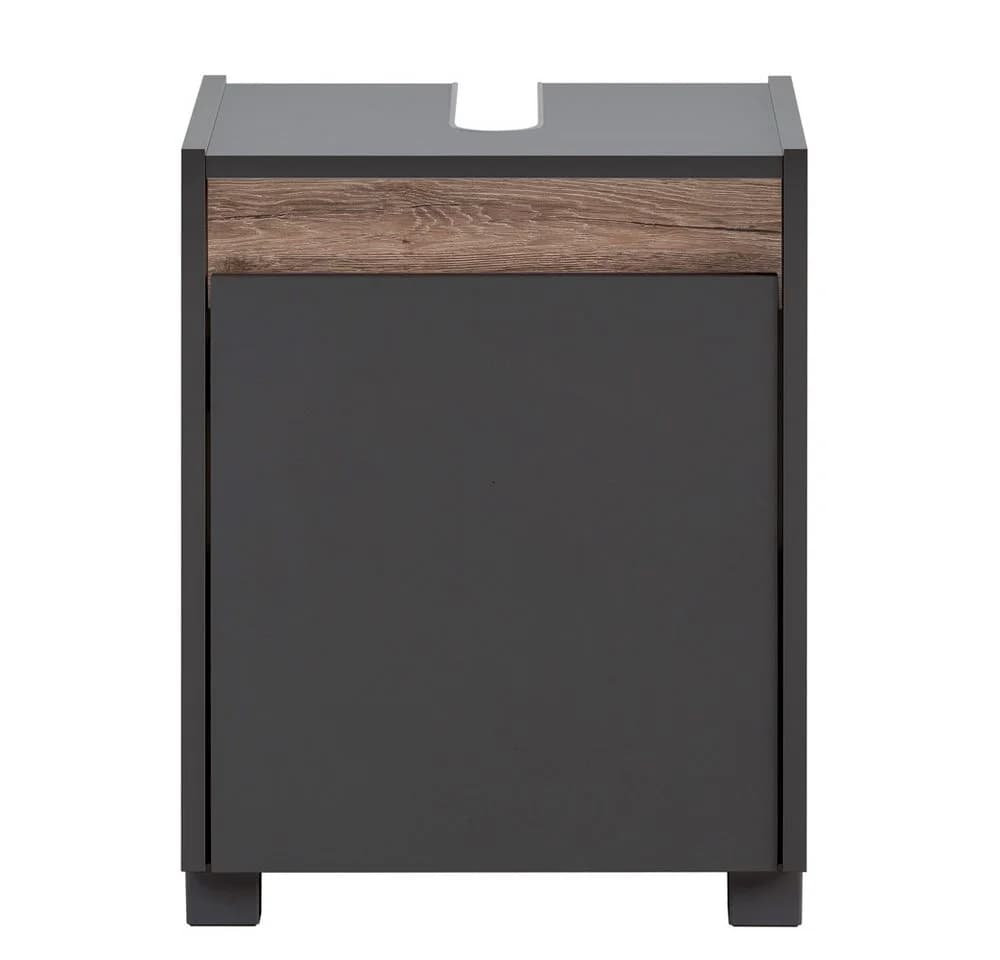 Lomadox Waschbeckenschrank Corato Anthrazit Wildeiche Nb. 41,8/54,6/33 cm - Bild 3