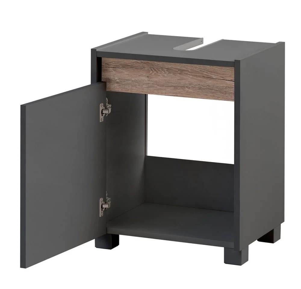 Lomadox Waschbeckenschrank Corato Anthrazit Wildeiche Nb. 41,8/54,6/33 cm - Bild 4
