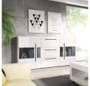 Lomadox Sideboard TURDA-83 Weiß Hochglanz Modern Bild 3