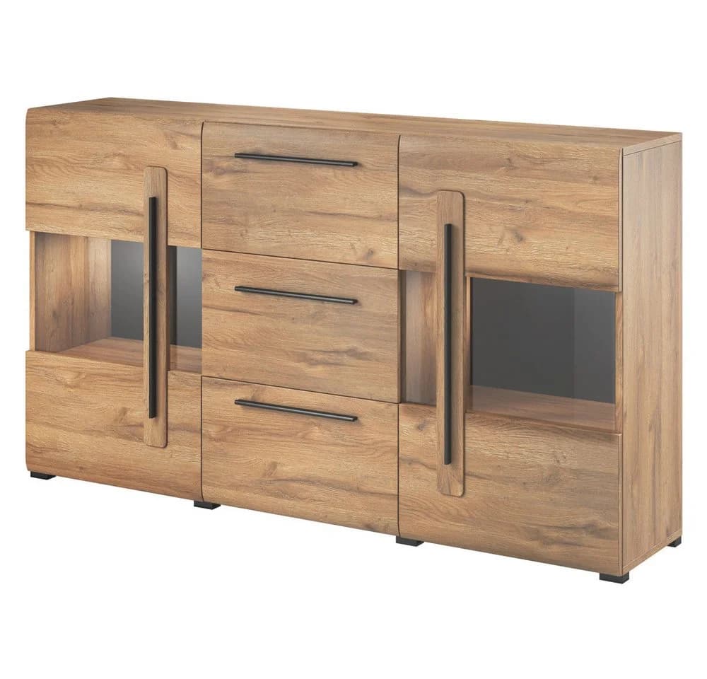 Lomadox Sideboard TURDA-83 Eiche Nb. mit LED Beleuchtung - Bild 2