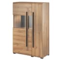 Lomadox Highboard TURDA-83 Eiche Schwarz LED Softclose Bild 2