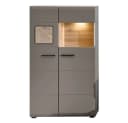 Lomadox Highboard FARO-36 Grau Eiche mit LED-Beleuchtung Bild 5