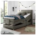 Lomadox Boxspringbett MANAUS-09 Silber Elektrisch Verstellbar H2 Bild 1