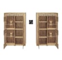 Lomadox Highboard ARTA-131 Vitrinenschrank Artisan Eiche Nb. mit Softclose & LED Bild 4