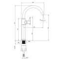 Lomadox Waschtischarmatur TEMISTO-30 gold Einhebelmischer Bild 1