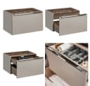 Lomadox Badmöbel-Set PUEBLA-56-TAUPE mit Softclose, LED & Keramik-Waschtische Bild 3