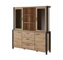 Lomadox Buffet ACCRA-83 Taurus Eiche Schwarz LED Bild 1