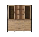 Lomadox Buffet ACCRA-83 Taurus Eiche Schwarz LED Bild 3