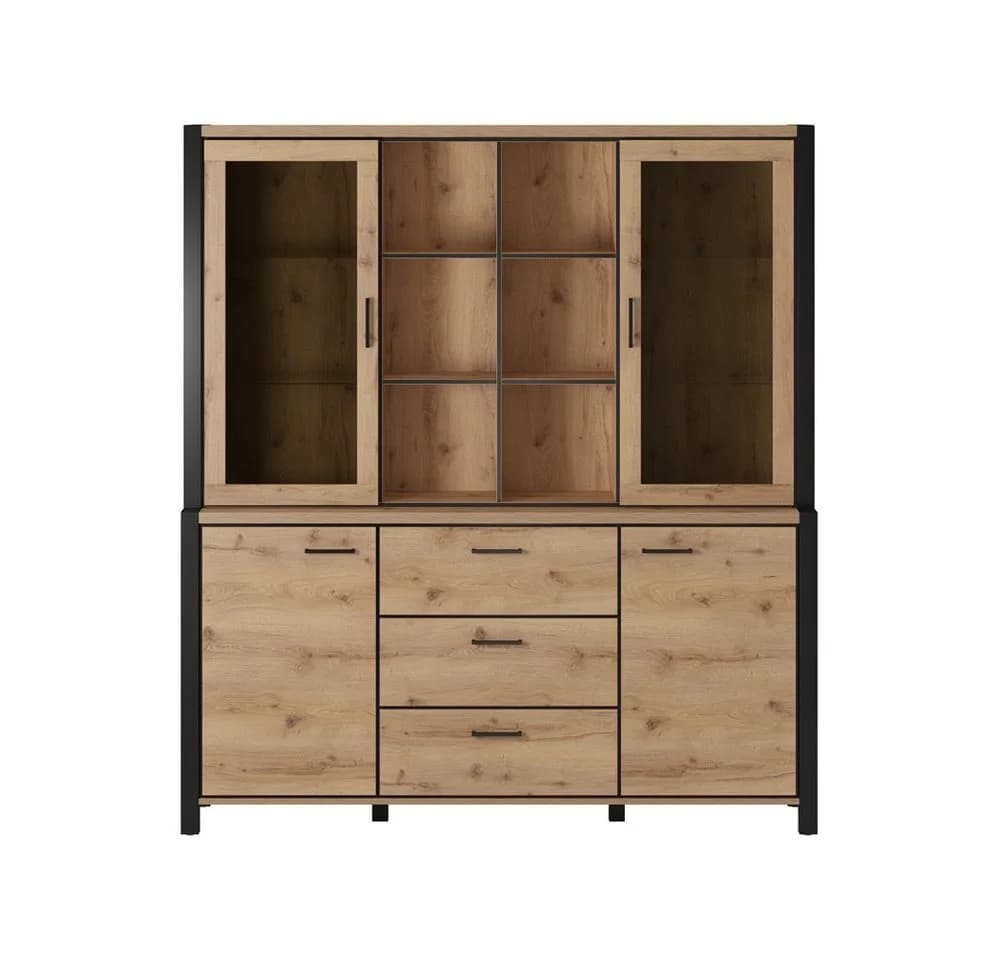 Lomadox Buffet ACCRA-83 Taurus Eiche Schwarz LED - Bild 3