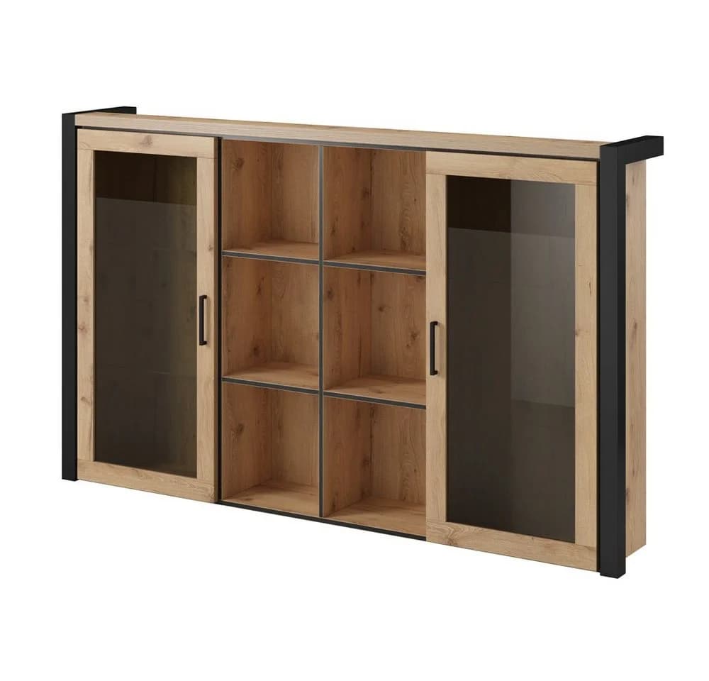 Lomadox Buffet ACCRA-83 Taurus Eiche Schwarz LED - Bild 5