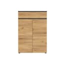 Lomadox Aktenschrank LUGANO-01 Graphit Navarra Eiche Nb. Softclose Bild 4