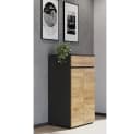 Lomadox Aktenschrank LUGANO-01 Graphit Navarra Eiche Nb. Softclose Bild 5