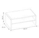 Lomadox Couchtisch CARIATI-129 Grandson Eiche Nb. Modern Bild 3
