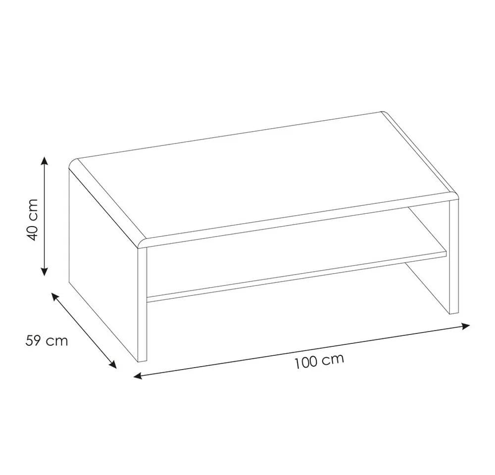 Lomadox Couchtisch CARIATI-129 Grandson Eiche Nb. Modern - Bild 3