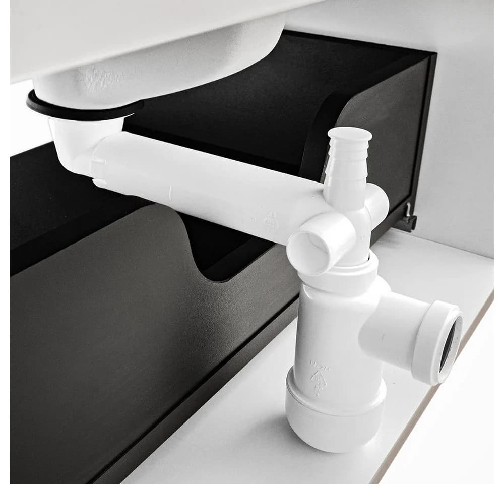 Lomadox Ablaufgarnitur SIPHON-56 Siphon für Waschbecken chromfarben - Bild 3