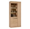 Lomadox Vitrine SANFORD-129 San Remo Eiche hell Nb. mit Glasbodenbeleuchtung Bild 2