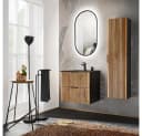 Lomadox Waschbeckenschrank XANTEN-56 Anthrazit/Eiche Softclose Bild 4