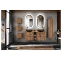 Lomadox Waschbeckenschrank XANTEN-56 Anthrazit/Eiche Softclose Bild 5